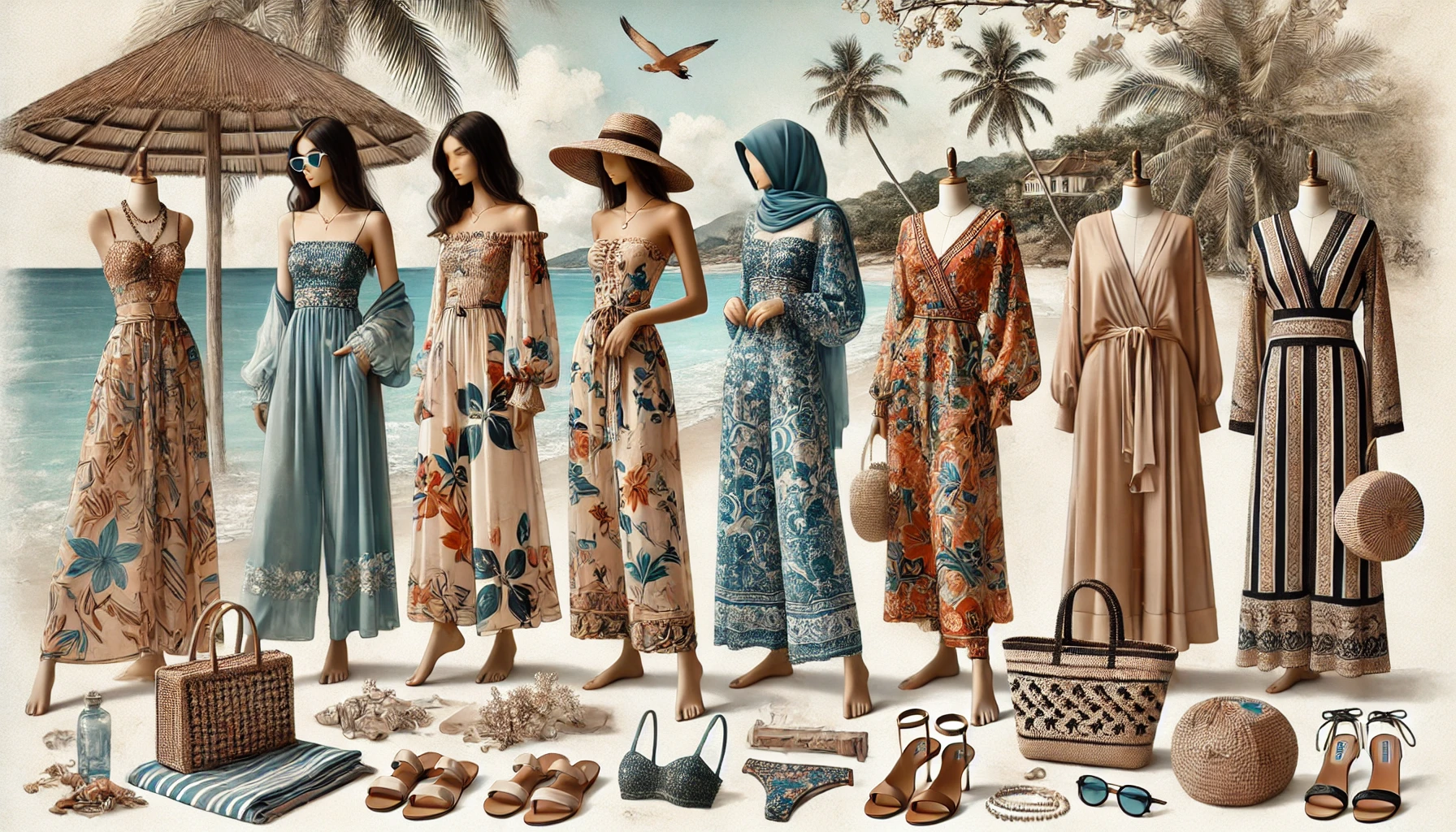 Inspirasi OOTD Pantai dari Selebriti Indonesia
